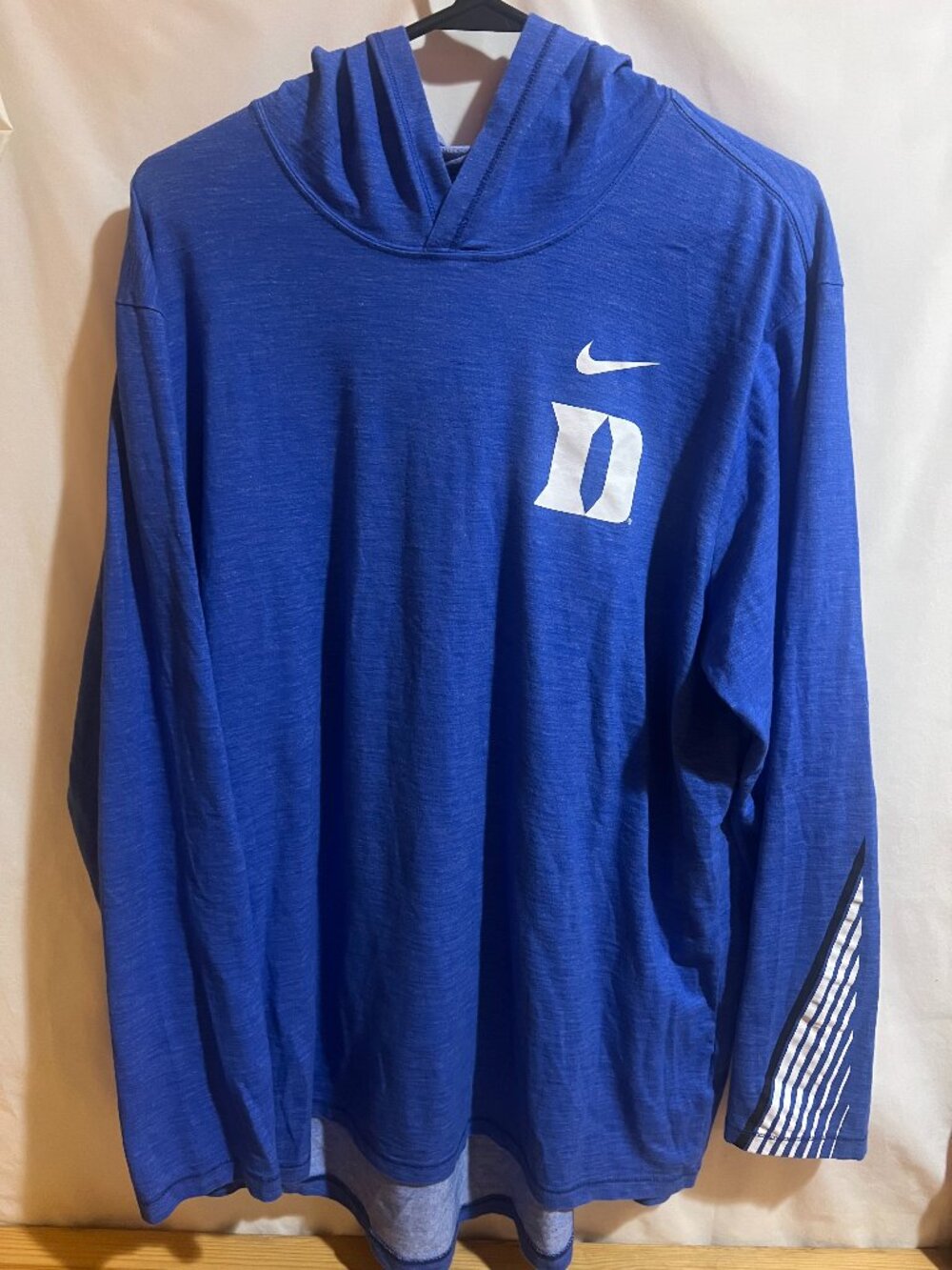 Nike Duke Blue Devils Hoodie Shirt Long Sleeve Mens XL Pullover Used Good Condit